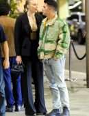 Sophie Turner Cleavage at Il Pastaio in Beverly Hills