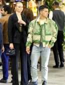 Sophie Turner Cleavage at Il Pastaio in Beverly Hills