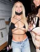 Tana Mongeau Booty and Cleavage in a Racy Outfit Out in Hollywood