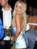 Tana Mongeau Leggy in a Short Dress at Hyde in Hollywood