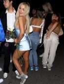 Tana Mongeau Leggy in a Short Dress at Hyde in Hollywood