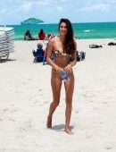 Tao Wickrath Booty in Thong Bikini at a Beach in Miami
