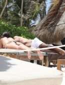Teresa Giudice and her Boyfriend's PDA as they Passionately Kiss on a Mexican Beach