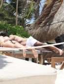 Teresa Giudice and her Boyfriend's PDA as they Passionately Kiss on a Mexican Beach