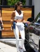 Alessandra Ambrosio Outside Gym in Beverly Hills