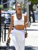 Alessandra Ambrosio Outside Gym in Beverly Hills