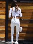 Alessandra Ambrosio Outside Gym in Beverly Hills