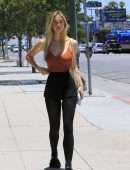 Alexis Ren Cleavage, Out in Los Angeles