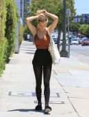 Alexis Ren Cleavage, Out in Los Angeles