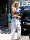Alexis Ren Pokies in Sports Bra, Out in West Hollywood