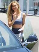 Alexis Ren Pokies in Sports Bra, Out in West Hollywood