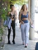 Alexis Ren Pokies in Sports Bra, Out in West Hollywood