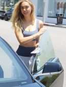 Alexis Ren Pokies in Sports Bra, Out in West Hollywood