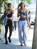 Alexis Ren Pokies in Sports Bra, Out in West Hollywood