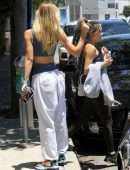 Alexis Ren Pokies in Sports Bra, Out in West Hollywood