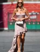 Amanda Holden Leggy at Global Radio in London