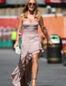 Amanda Holden Leggy at Global Radio in London