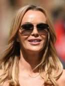 Amanda Holden Leggy at Global Radio in London