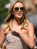 Amanda Holden Leggy at Global Radio in London