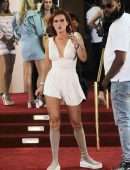 Bella Thorne Leggy in Shades, Leaving the Beverly Hills Hotel