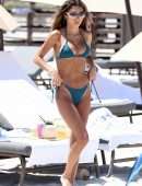 Chantel Jeffries Booty in Green Bikini on the Beach in Miami
