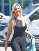 Christine McGuinness Booty in Jeans, Out and About in Liverpool
