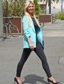 Christine McGuinness Booty in Jeans, Out and About in Liverpool