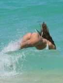 Deborah St Pierre Booty in Bikini at Beach in Miami