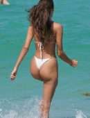 Deborah St Pierre Booty in Bikini at Beach in Miami