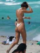 Deborah St Pierre Booty in Bikini at Beach in Miami