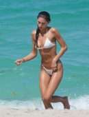 Deborah St Pierre Booty in Bikini at Beach in Miami