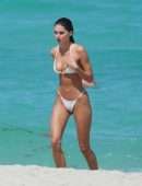 Deborah St Pierre Booty in Bikini at Beach in Miami