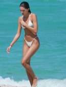 Deborah St Pierre Booty in Bikini at Beach in Miami