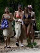 Delilah Belle Hamlin Booty in a Thong Bikini in Tulum