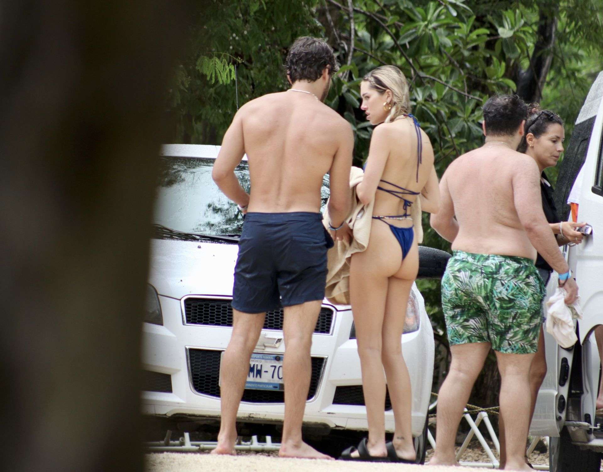 Delilah Belle Hamlin Booty in a Thong Bikini in Tulum