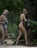 Delilah Belle Hamlin Booty in a Thong Bikini in Tulum