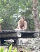 Delilah Belle Hamlin Booty in a Thong Bikini in Tulum