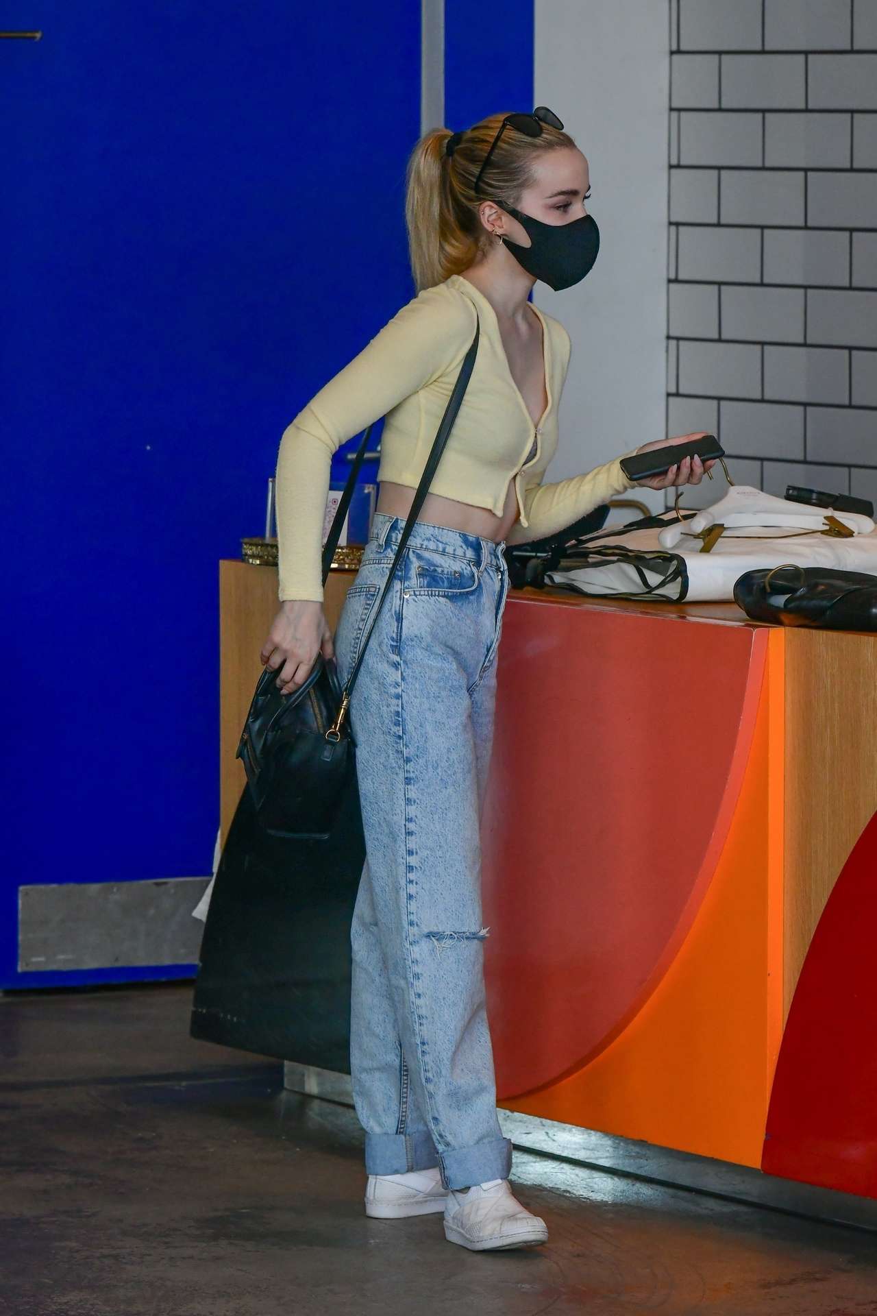 Dove Cameron Shopping at Alice and Olivia in West Hollywood