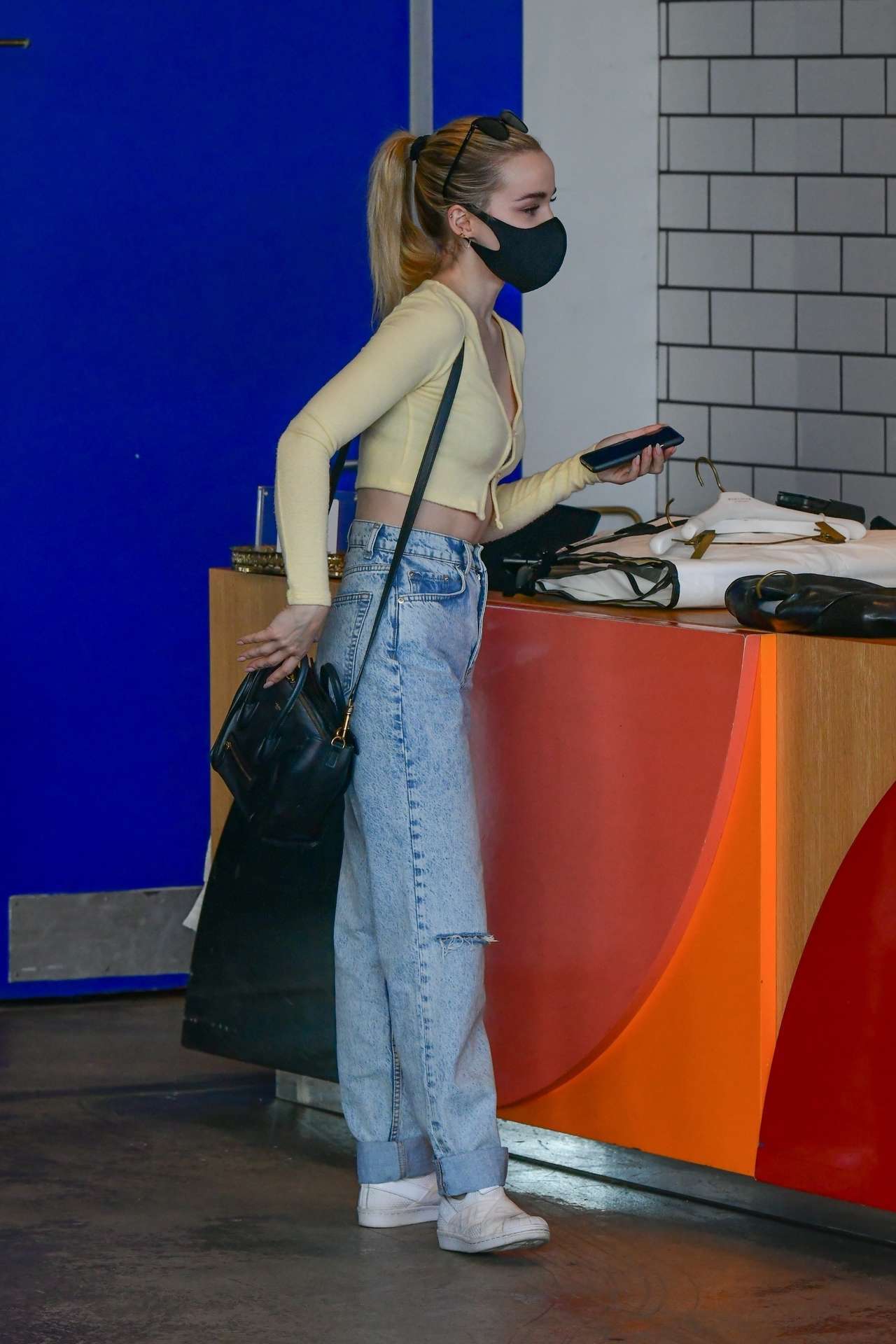 Dove Cameron Shopping at Alice and Olivia in West Hollywood