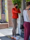 Eiza Gonzalez Booty Outside Alfred's in West Hollywood