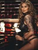 Ester Dee in Leather Lingerie Photoshoot - June 2021