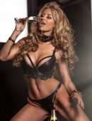 Ester Dee in Leather Lingerie Photoshoot - June 2021