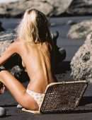 Frida Aasen Stunning Photoshoot for Eberjey Campaign