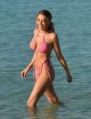 Georgia Harrison Looks Stunning in a Tiny Bikini on the Beach in Miami