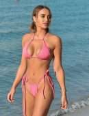 Georgia Harrison Looks Stunning in a Tiny Bikini on the Beach in Miami