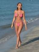 Georgia Harrison Looks Stunning in a Tiny Bikini on the Beach in Miami