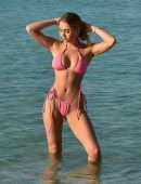 Georgia Harrison Looks Stunning in a Tiny Bikini on the Beach in Miami