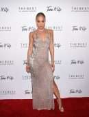 Jasmine Sanders in a Revealing Dress at Tone It Up: The Best by Jasmine Sanders Launch Party in West Hollywood