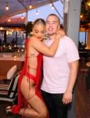 Jasmine Sanders in a Revealing Dress at Tone It Up: The Best by Jasmine Sanders Launch Party in West Hollywood