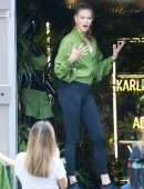 Karlie Kloss Booty, Promoting her New Line in NYC